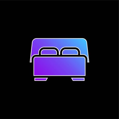 Yatak mavisi gradyan vektör simgesi