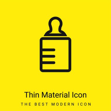 Bebek Şişesi Taslak Asgari Parlak Sarı Madde simgesi