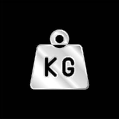 Gümüş kaplama metalik simge