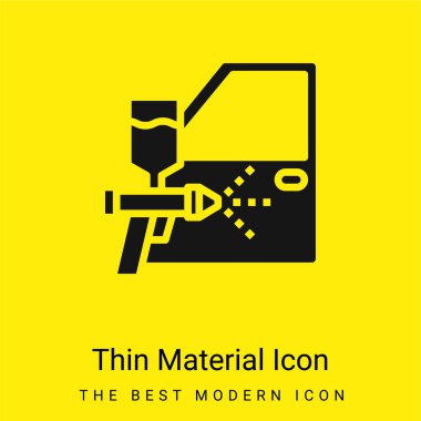 Hava fırçası en az parlak sarı malzeme simgesi