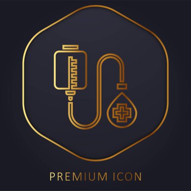 Kan Bağışı Altın Hat prim logosu veya simgesi