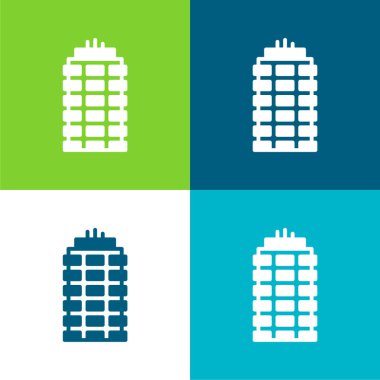 Daire Düz Düz Renk simgesi seti