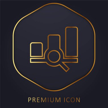 Çubuk Altın Çizgi prim logosu veya simgesi