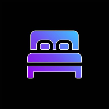Yatak mavisi gradyan vektör simgesi