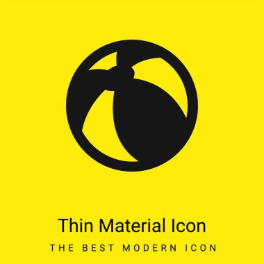 Plaj topu en az sarı madde simgesi