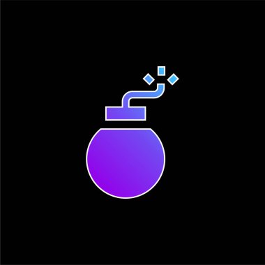 Bomba mavi gradyan vektör simgesi