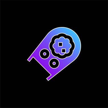 Boron Dala mavi gradyan vektör simgesi