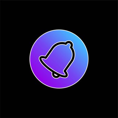 Çan mavisi gradyan vektör simgesi