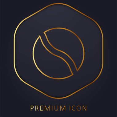 Top altın çizgi premium logo veya simge