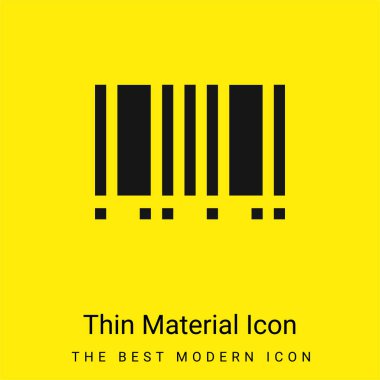 Barkod en az parlak sarı madde simgesi