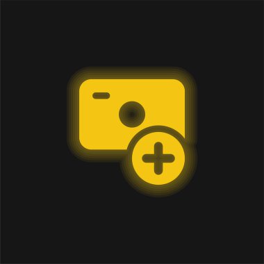 Parlak sarı neon simgesi ekle