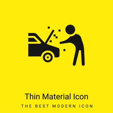Breakdown minimal bright yellow material icon