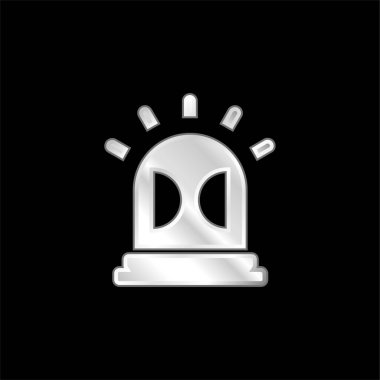 Alarm gümüş kaplama metalik simge