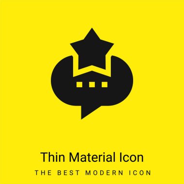 Best minimal bright yellow material icon clipart