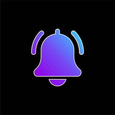 Çan mavisi gradyan vektör simgesi