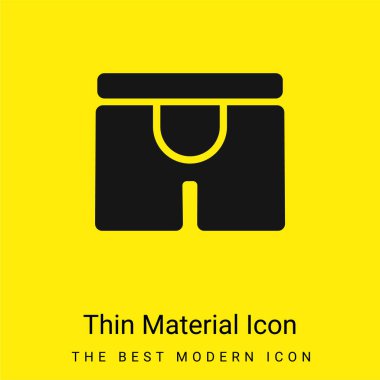 Boxers minimal bright yellow material icon clipart