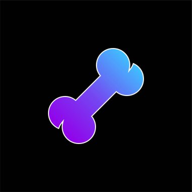 Kemik mavisi gradyan vektör simgesi