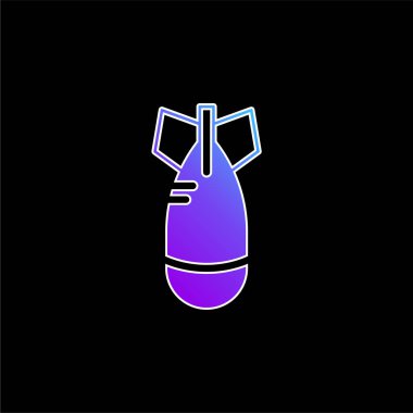 Bomba mavi gradyan vektör simgesi