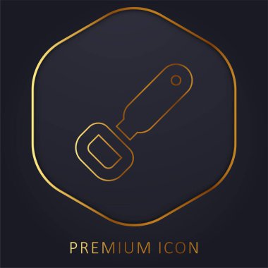 Şişe Açıcı Altın Hat prim logosu veya simgesi