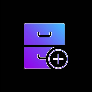 Mavi gradyan vektör simgesini arşivle