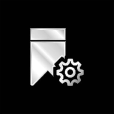 Yer imi gümüş kaplama metalik simge