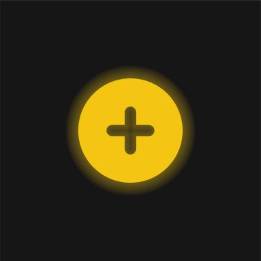 Parlak sarı neon simgesi ekle