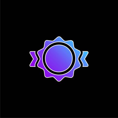 Ödül Kuşağı Mavi Şekil vektör simgesi