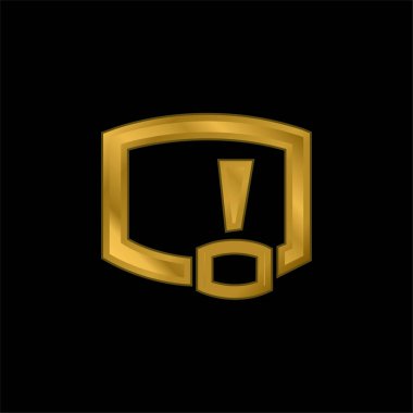Bitacoras Sembol altın kaplama metalik simge veya logo vektörü