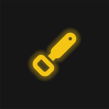 Şişe Açan Sarı Parlak Neon simgesi