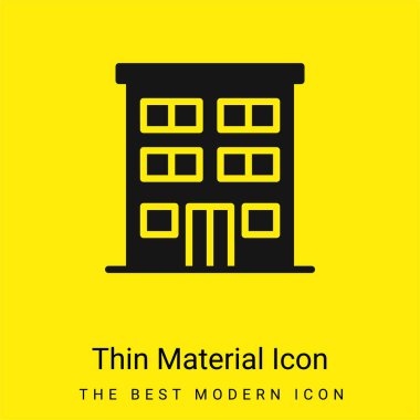 Daire minimal, parlak sarı madde simgesi