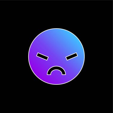 Kızgın mavi gradyan vektör simgesi