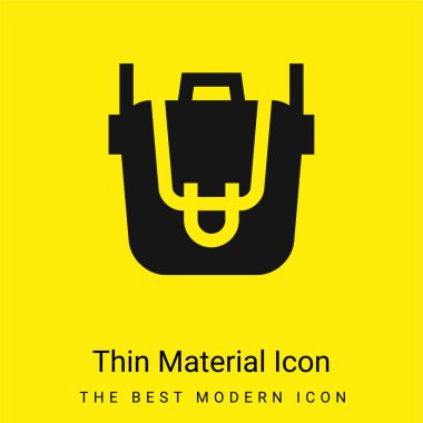 Sırt çantası en az sarı malzeme simgesi