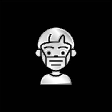 Gümüş kaplama metalik simge