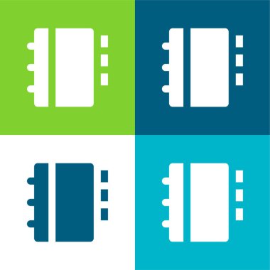 Gündem Düz 4 Renk en küçük simge kümesi