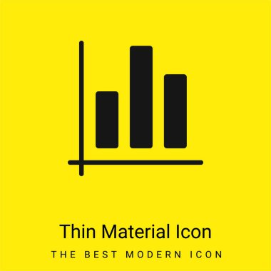 Çubuk Çizelgesi en az sarı malzeme simgesi