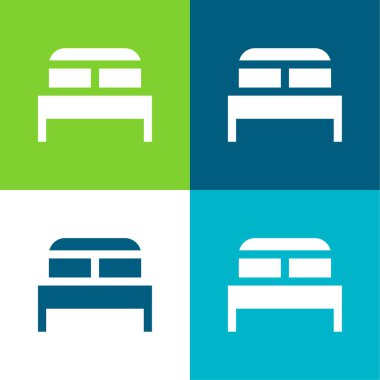 Yatak Düz 4 renk en küçük simge kümesi