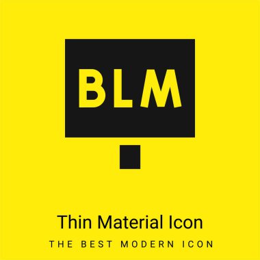 Blm minimal bright yellow material icon clipart