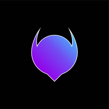 Soyut Şekil Mavi Gradyan vektör simgesi