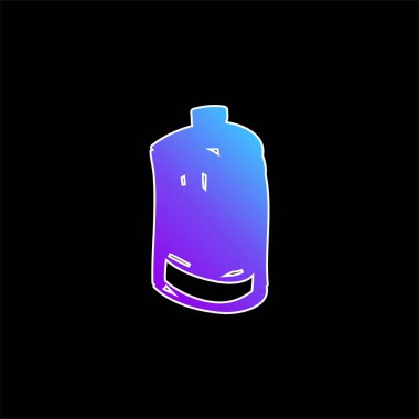 Temel Batarya mavi gradyan vektör simgesi