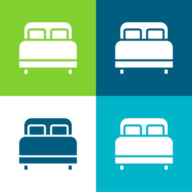 Yatak Düz 4 renk en küçük simge kümesi