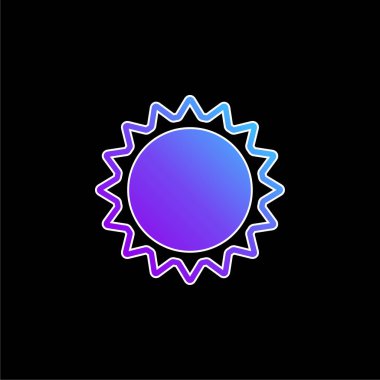 Annular Eclipse blue gradient vector icon clipart