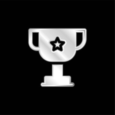 Gümüş kaplama metalik simge ödülü