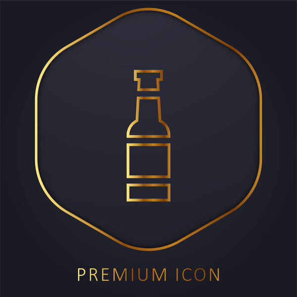 Логотип или иконка золотой линии пива