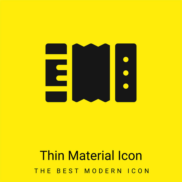 Минимальный ярко-желтый значок материала