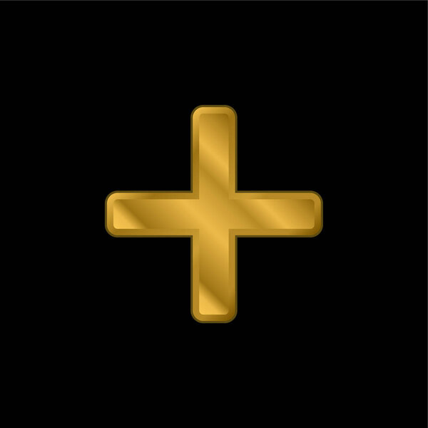 Добавить позолоченный металлический значок или вектор логотипа