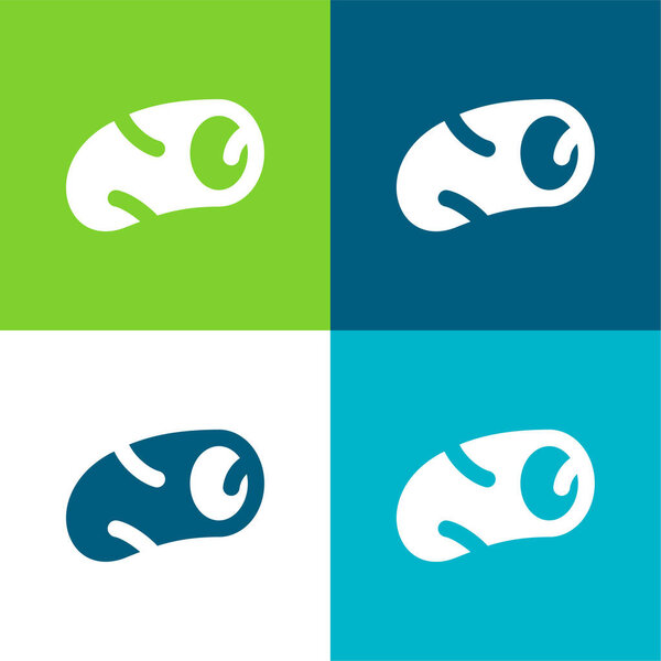 Artery Flat four color minimal icon set