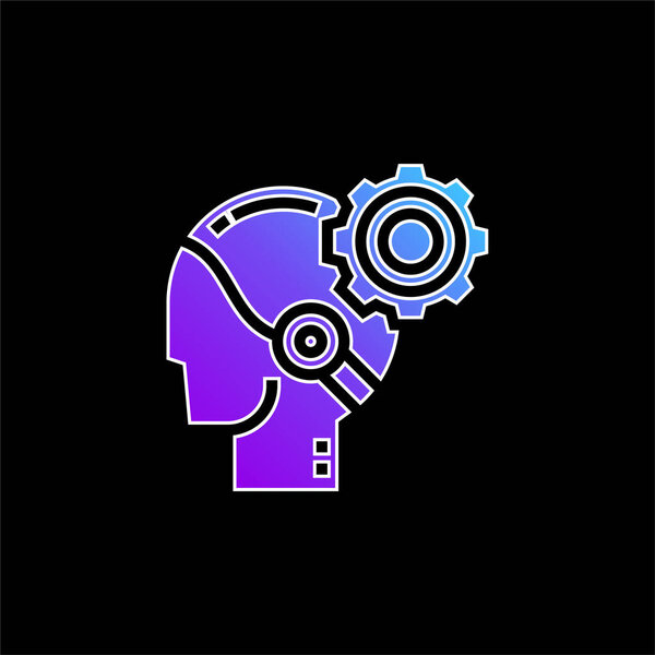 Иконка синего градиента