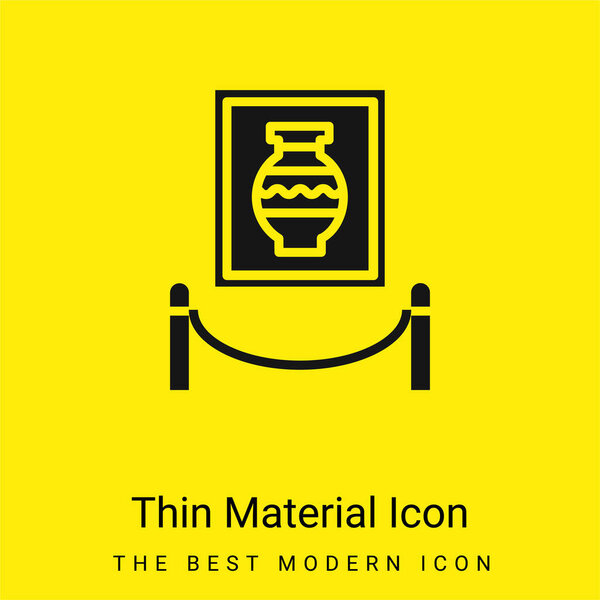 Art minimal bright yellow material icon