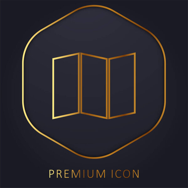 Логотип или значок золотой линии Черной карты