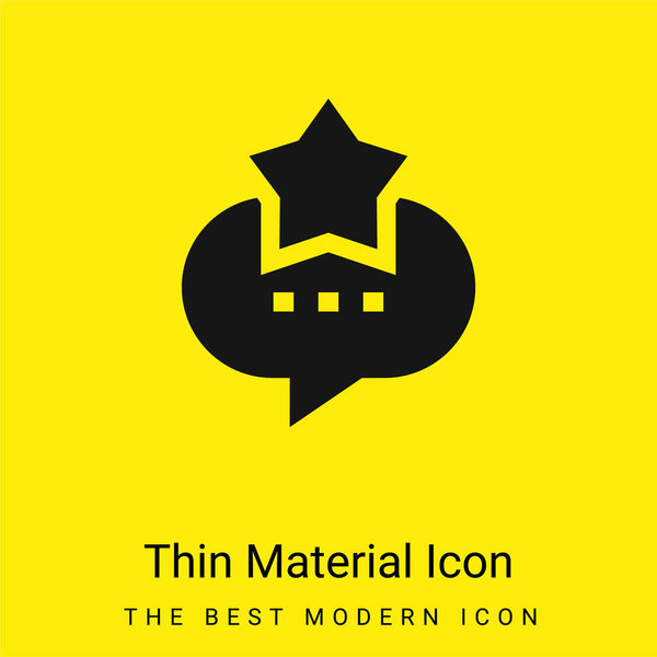Best minimal bright yellow material icon